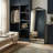 Full Length Arched Wall Mirror with Metal Frame