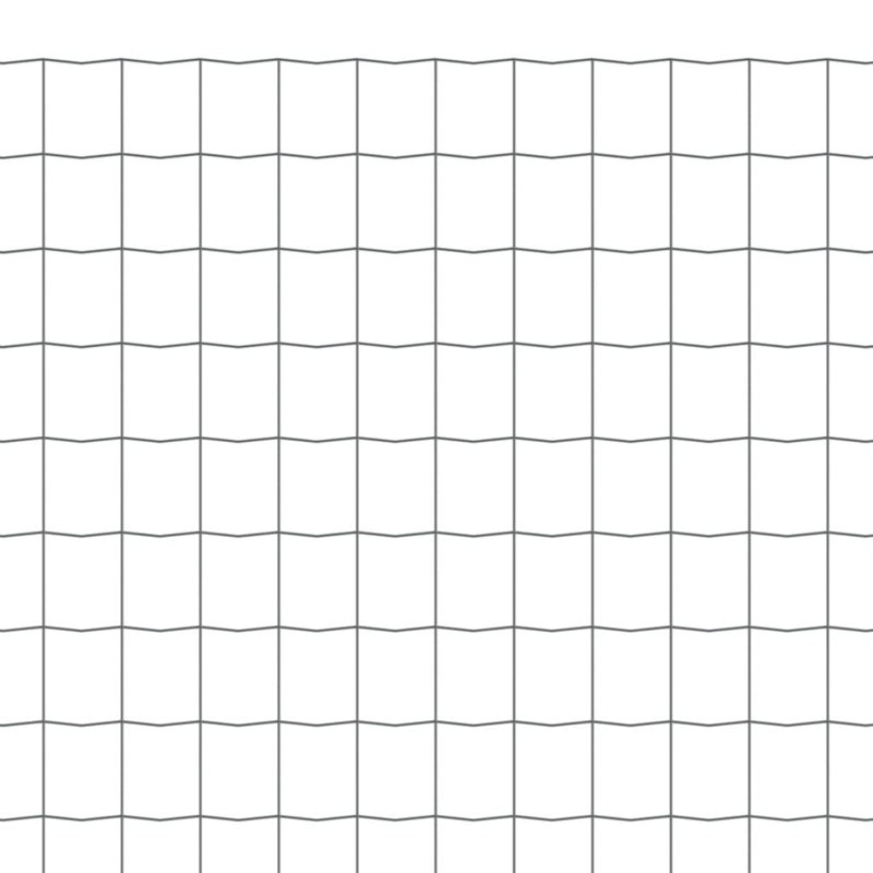 Lunado Grey Metal Wire/Mesh Fence, 80cm H x 1000cm W, Grey
