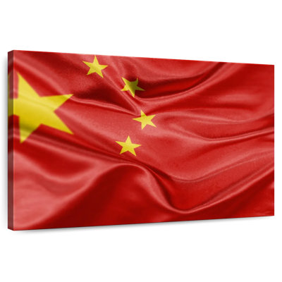 Creased Chinese Flag