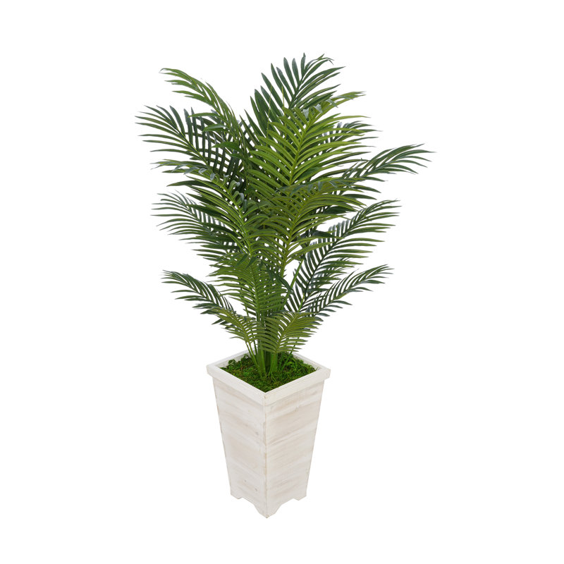 Palmier artificiel 36 "dans un vase décoratif, blanc