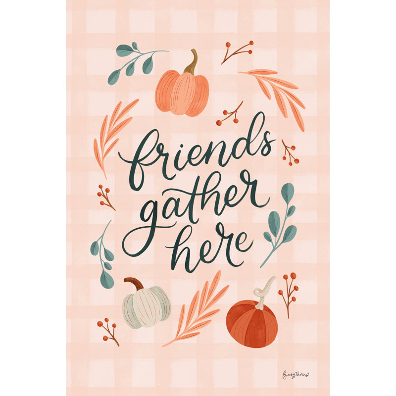 Friendsgiving I by Becky Thorns - Wrapped Canvas Print, 91cm H x 61cm W x 3.8cm D