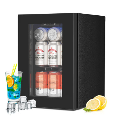 24 Bottle Mini Dormitory Refrigerator With Glass Door And Steel Wire Shelf Design, Small Size And Large Capacity, Portable And Energy-saving — FIN-0019648 | Fridge.com