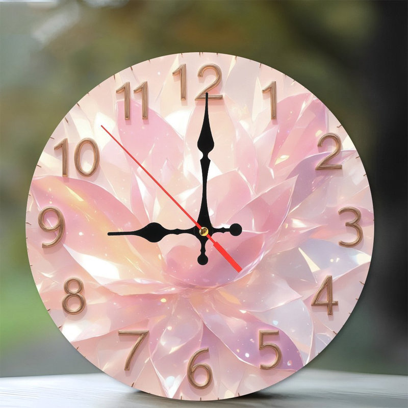 Horloge de lotus iridescente