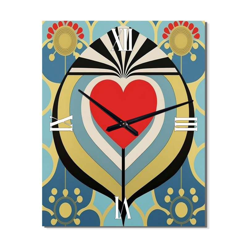 Jazzanae - Horloge murale abstraite romantique, Petit