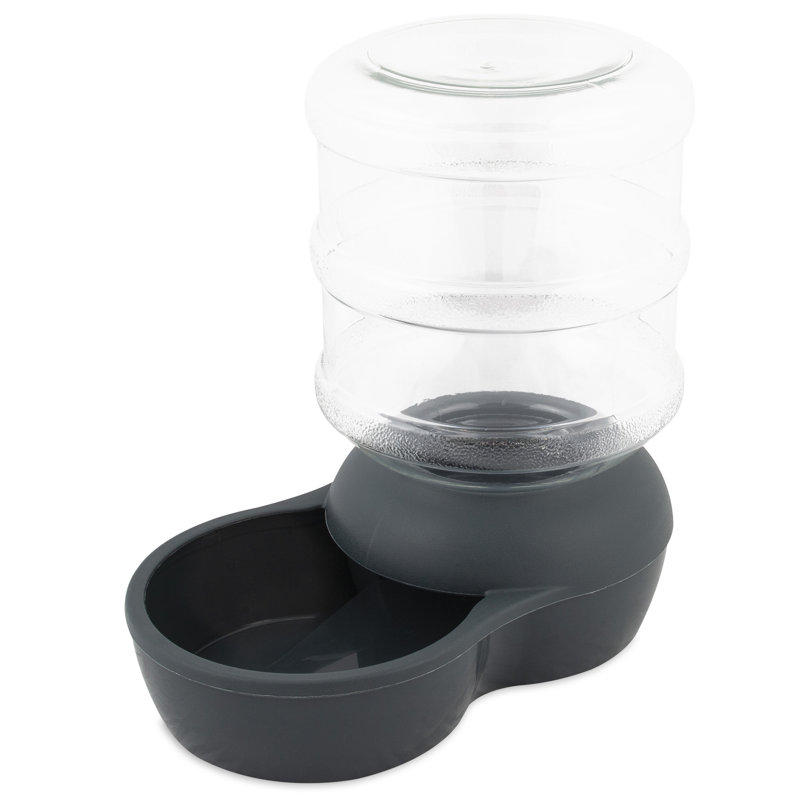 Mangeoire à eau automatique lebistro gravity, Gris foncé, Grand (320 oz de liquide)