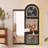 Mid-Century Style Sliding Pegboard Dressing Mirror-111019834