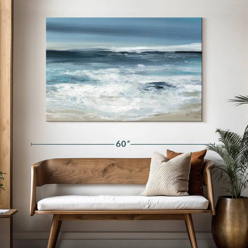 Avery Long Beach Waves, 34" H x 51" W