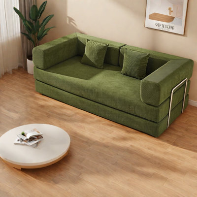 Compression Convertible Sofas Corduroy Modern Sleeper For Home