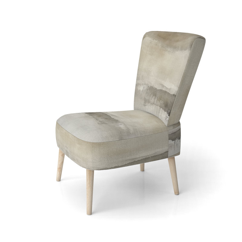 Chaise d'appoint abstraite minimaliste minimaliste Limewash Calm III, Side Chair Armless