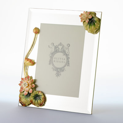 Lotus Glass Rectangle Picture Frame