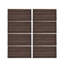 8-Pack Self-adhesive Acoustic Wood Slat Wall Panels for Interior Decor