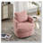 Chenille Upholstered Swivel Chair-1775418721