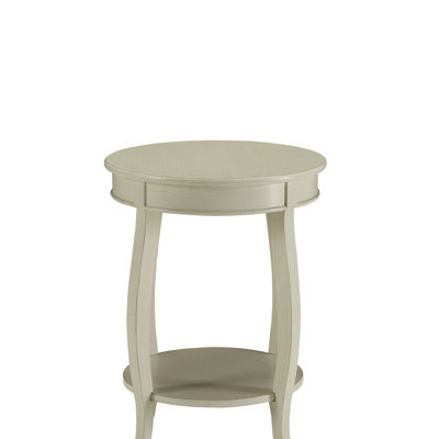ACME Aberta Accent Table, Antique White
