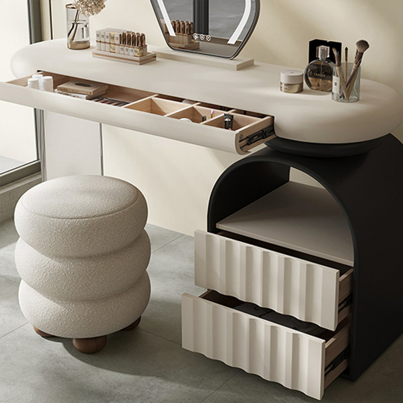 Makeup Vanity with Light mirror,3 drawers,Power Outlet