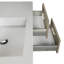 Meuble-lavabo simple de 42 po pour la salle de bain avec comptoir en marbre de culture Beachwood-35925091