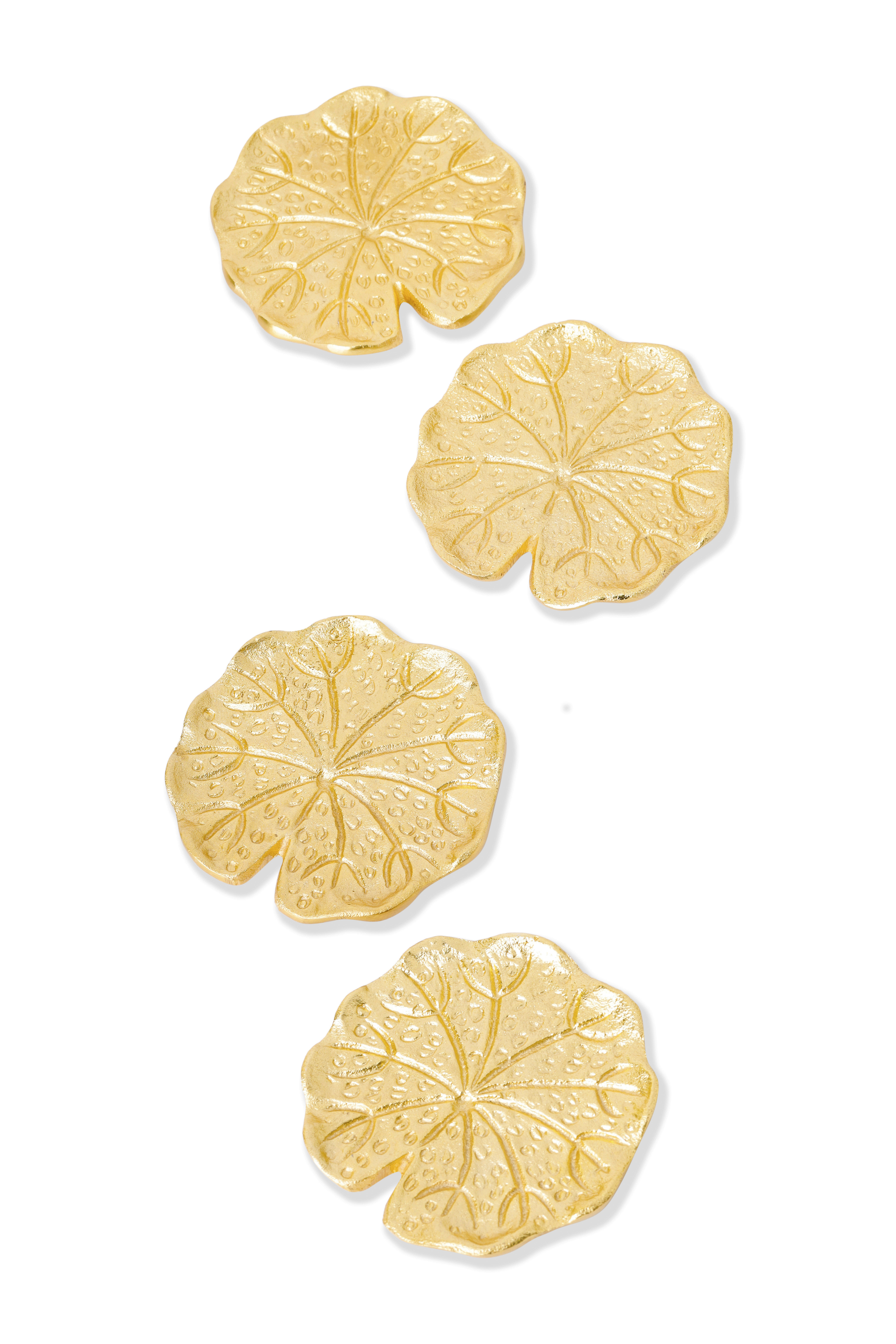 Mercer41 Victoria Argentum Lily Pad Coasters | Set of 4 | Wayfair