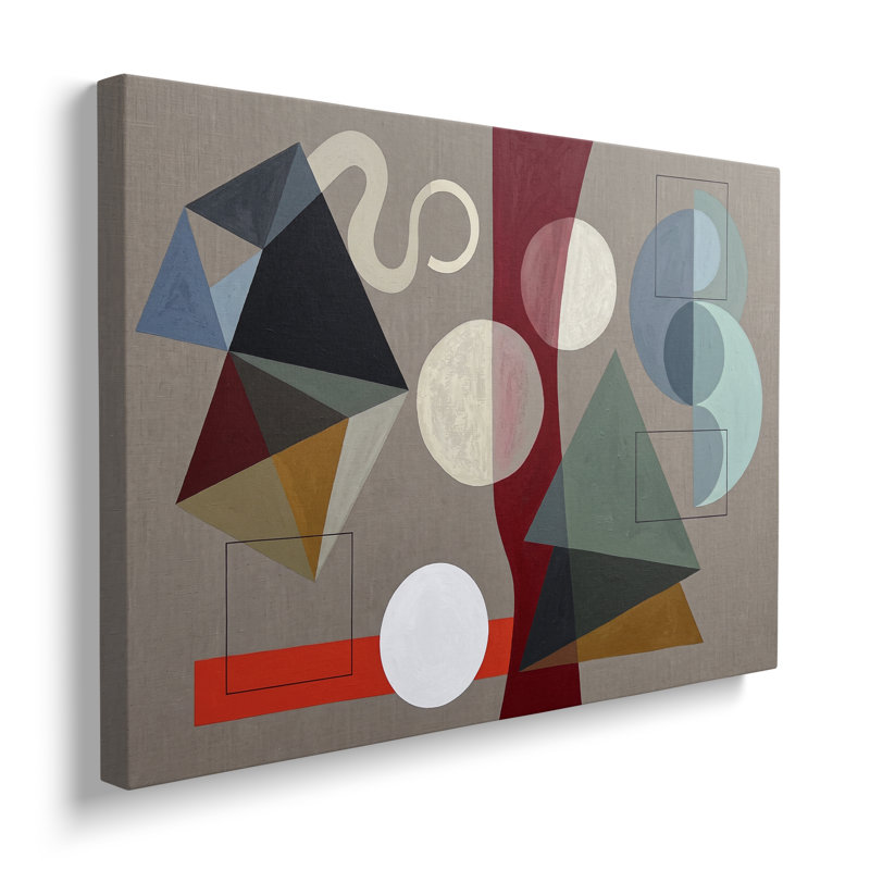 Impression sur toile d'un collage de formes géométriques Bauhaus - 20 x 30 pouces, H 20 po x l 30 po