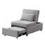 Lit pliant gris - polyvalent pour différentes scènes. Économiseur d'espace et d'utilisation. Peut être utilisé comme table à thé, fauteuil, lit simple. Conception ergonomique. Matériau en velours. Limitation de poids de 264 lb. 39,27 po-911560825