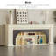 Armoire d'entrée de cheminée en bois massif et en bois manufacturé blanc et brun-106844938