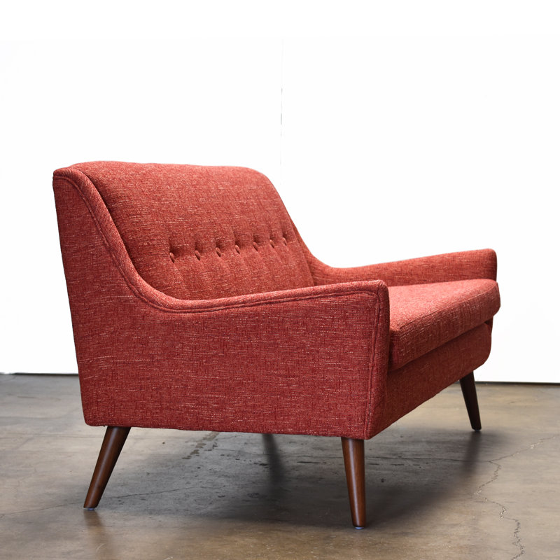 Angela Love Seat, Button Tufting, Picante