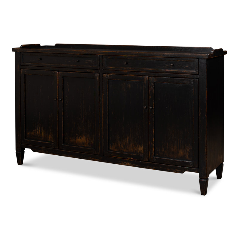 Madigan 64'' Solid Wood Sideboard, Antique Black