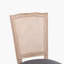 Chaise de salle à manger style français à structure carrée et dossier en bois massif, ensemble de 2-812868026