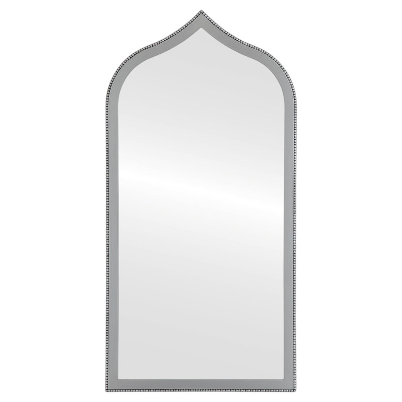Aspynn Arch Mirror, 47.38" x 23.38", Silver Spray