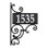 Nite Bright Ironwork Reflective Address Post