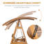 2 Person Pine Porch Swing with Canopy
