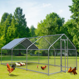 65/125/145/200 Square Feet Deretha Heavy-duty Chicken Run Chicken Coop