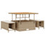 237.5cm Wide Patio Sofa with Cushions