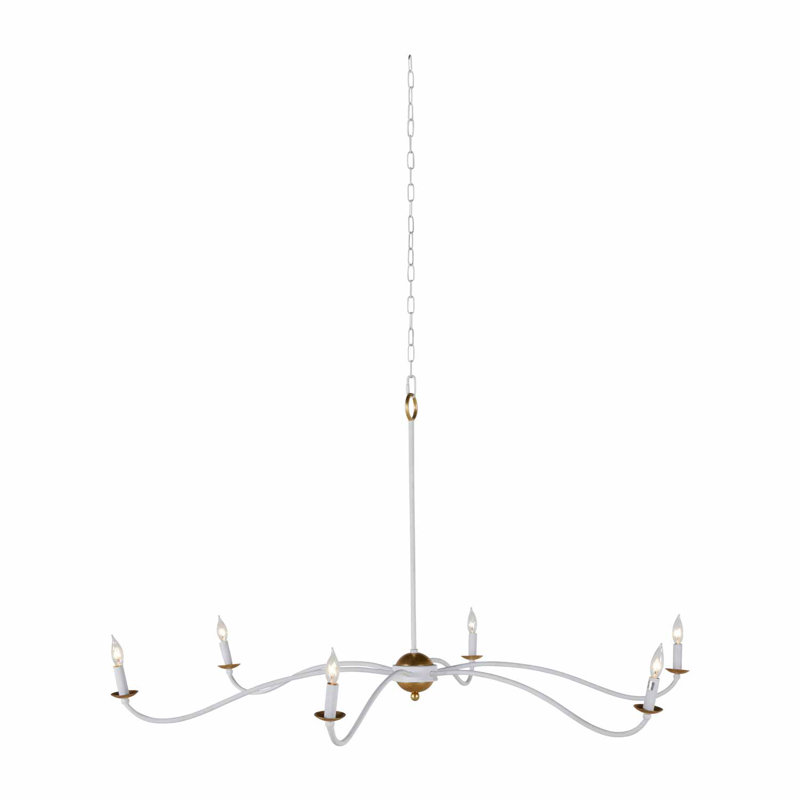 Lustre Irvine - blanc, Plâtre blanc / or rétro