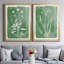 Toile encadrée de qualité supérieure Green Botanical I - prête à être accrochée-263943466-263943460