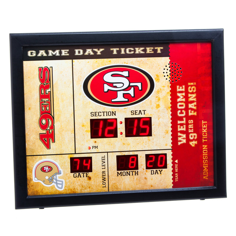 Horloge murale NFL, 49ers de San Francisco