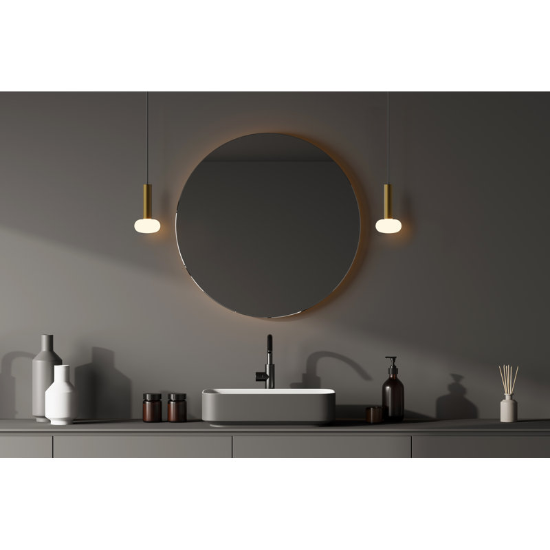 6 - Light LED Pendant, Matte Black