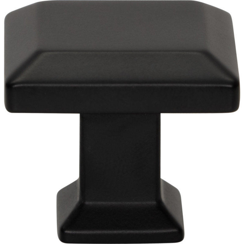 Sweetbriar Lane 1 1/4" Length Square Knob, Matte Black