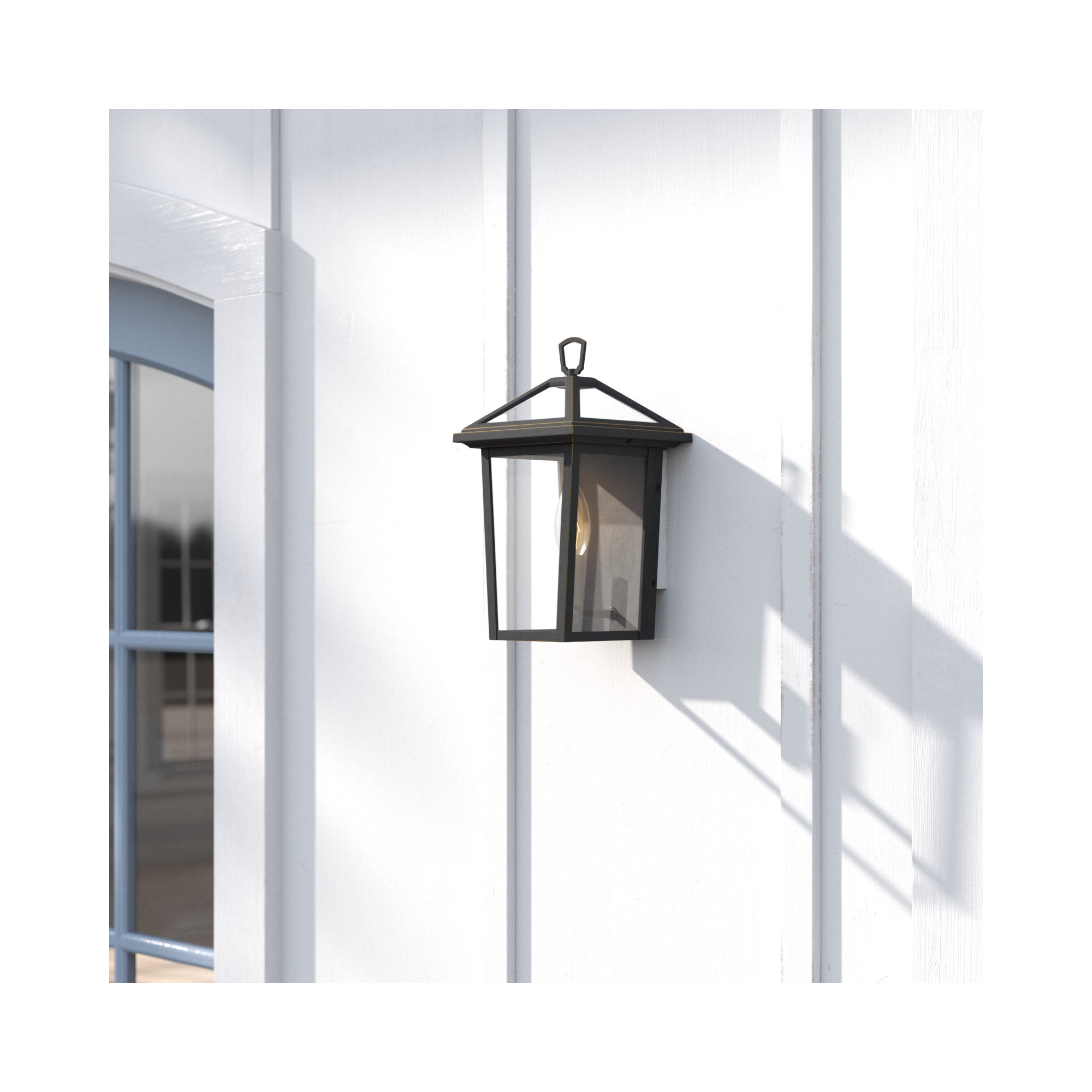 Lalla Single Light Empire Outdoor Aluminum Wall Light, Oil Rubbed Bronze