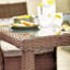 Amos Modern 4 Seat Outdoor Dining Set - Table & PE Rattan Chairs for Garden & Patio (Cover Included)-110351472