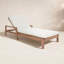 Chaise longue d'extérieur en bois massif Nicholson-281021767