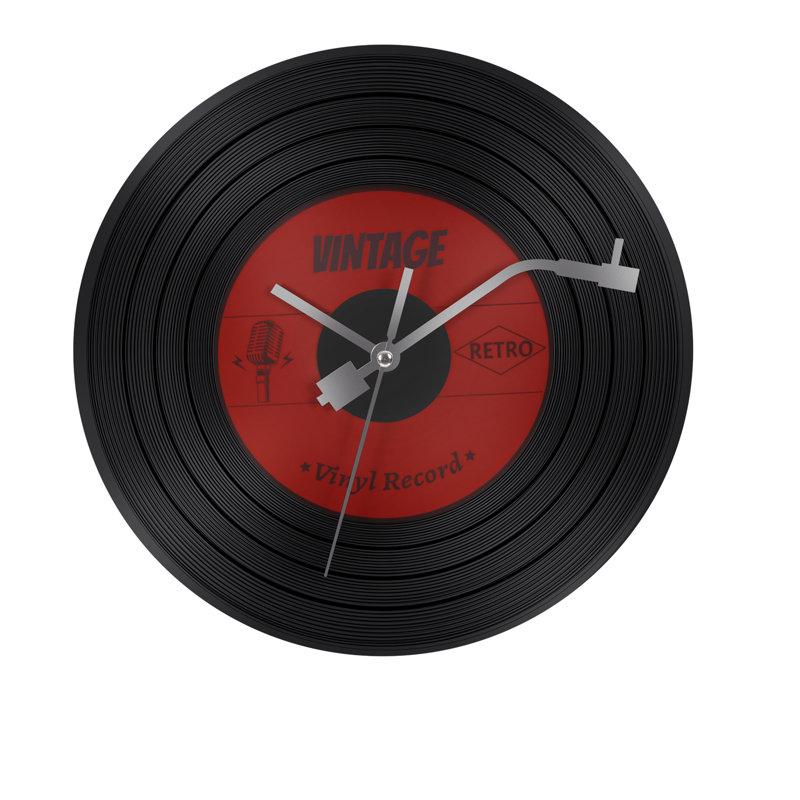 Horloge de bureau rectangulaire pour salle d'étude chambre acajou