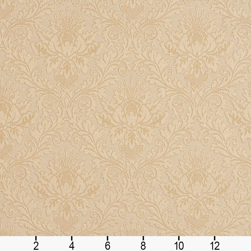 Tissu floral matelassé, Blanc cassé 3