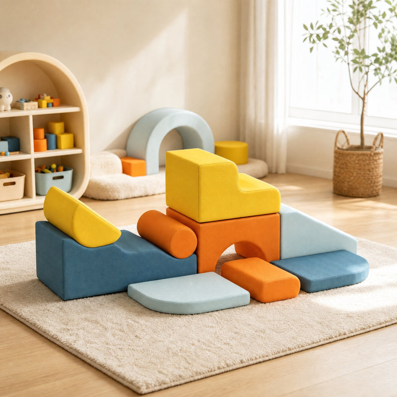 Ensemble de blocs de jeu modulaires 9 pièces pour tout-petits