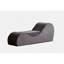 Chaise Solace en gris - Design ergonomique, noyau en mousse haute, housse lavable amovible, méridienne peu encombrante, design avec base pour la détente, espace lavable à la machine et emballage compact