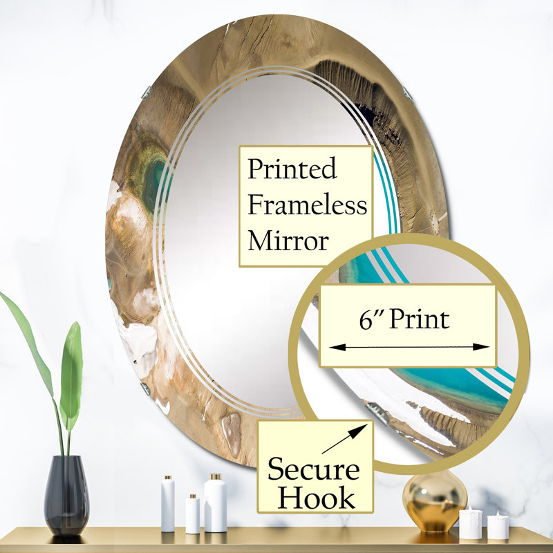 Oval Mirror, 36" x 24"