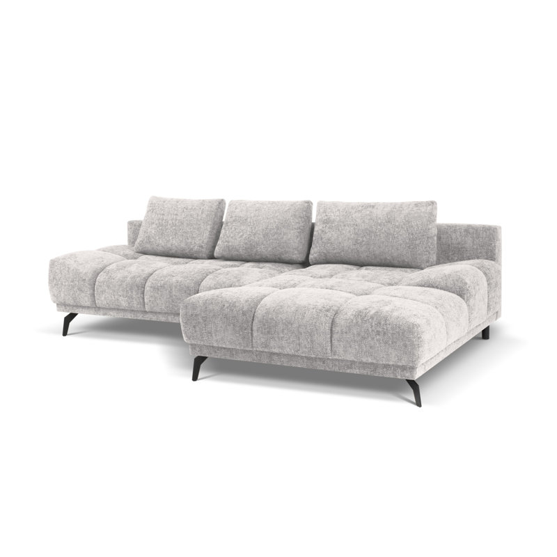 Cuthrell 5 Seater Sofa Bed, Right Hand Facing, Silver Melange