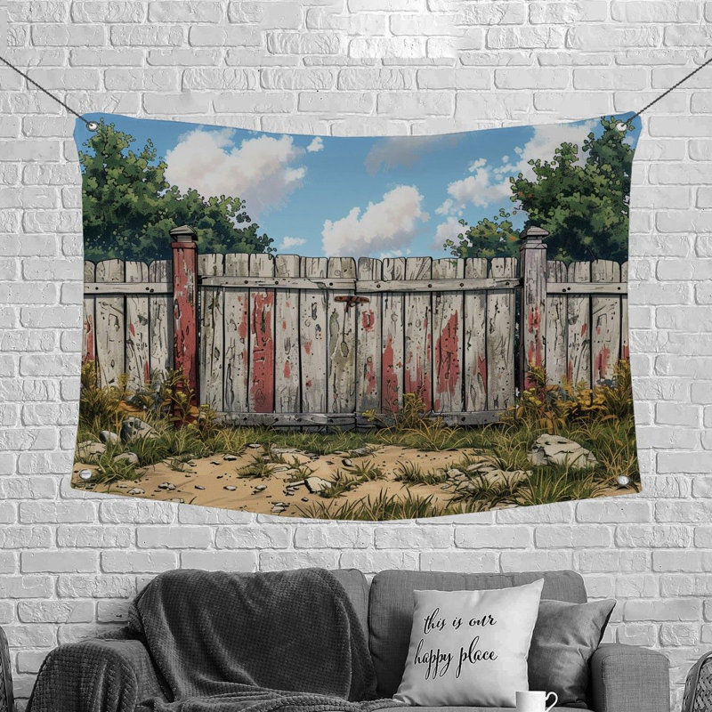 Tapisserie en microfibre, H 88 po x l 104 po