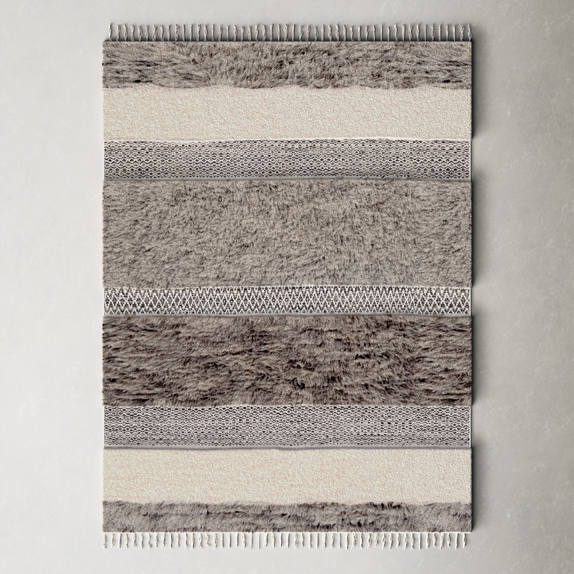 Catalina Handmade Wool Rug, Rectangle 3'6" x 5'6"