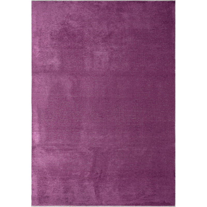 Rochiana Solid Colour Hand Loom Indoor / Outdoor Area Rug, Rectangle 5'3" x 7'6"