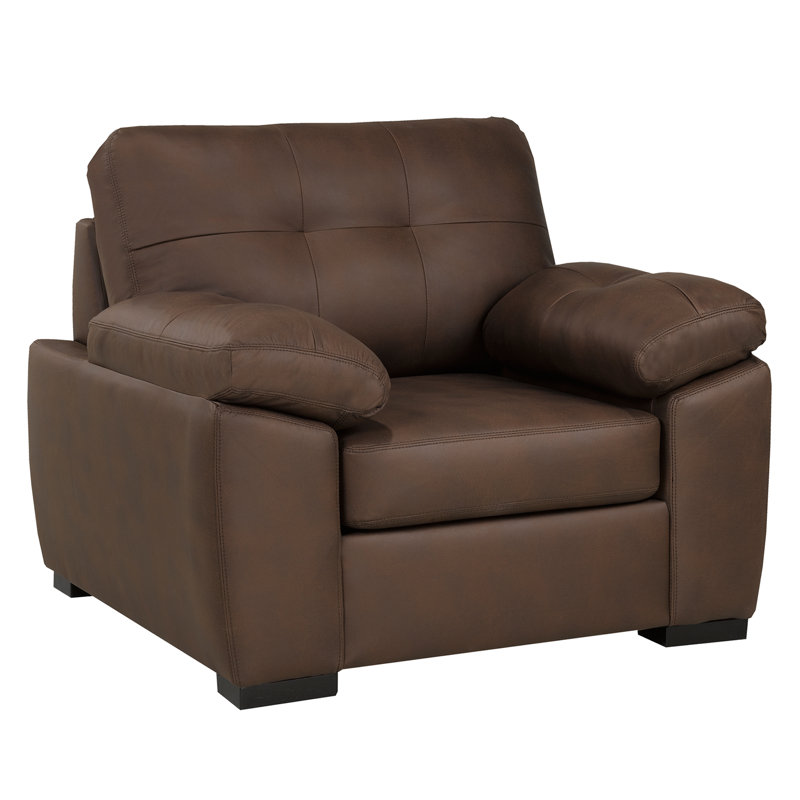 Chaise en tissu Baynes, chocolat, Chocolat