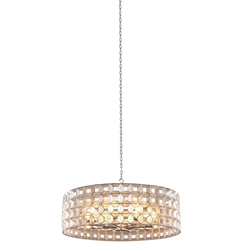 Lustre feuille oxydée Prado 8 LT Kalco